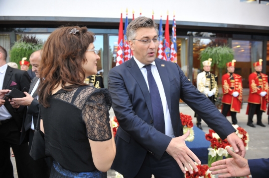Dan drzavnosti 2018 prijem kod predsjednice, Andrej Plenković