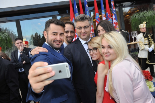 Dan drzavnosti 2018 prijem kod predsjednice, Andrej Plenković