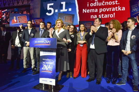 Izborna noć u stožeru Kolinde Grabar Kitarović